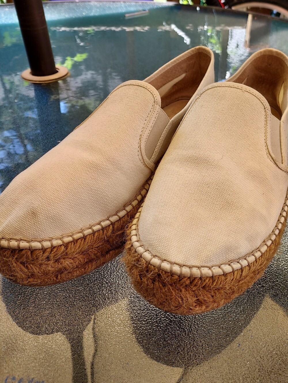 Viscata Made In Spain Flatform Canvas Espadrilles